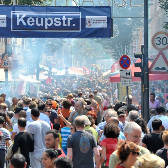 Das Kulturfest „Birlikte“ auf der Keupstraße im Jahr 2014.