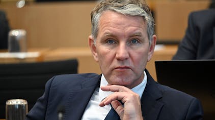 Björn Höcke, AfD-Fraktionschef, während einer Sitzung des Thüringer Landtags.