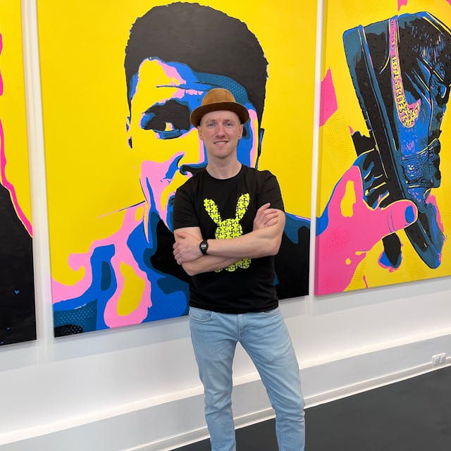 Jakob Reh kommt von seiner Ausstellung auf der „Artexpo“ in New York nach Köln.
