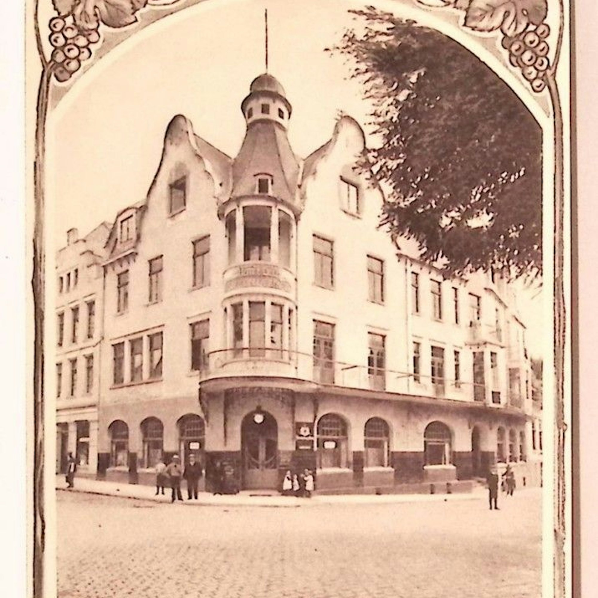Historisches Bild von einem Hotel.