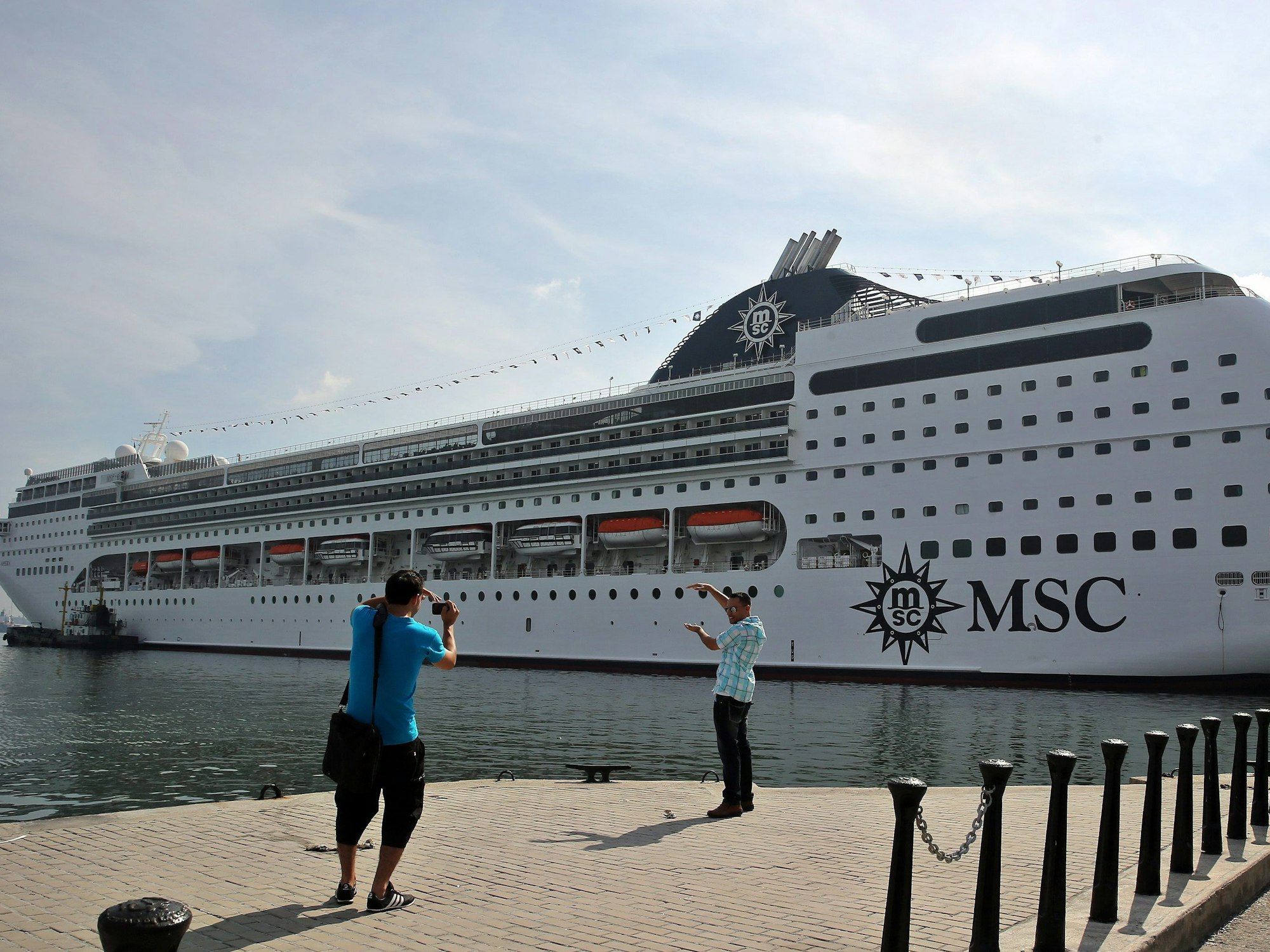 Das Kreuzfahrtschiff „MSC Opera“.