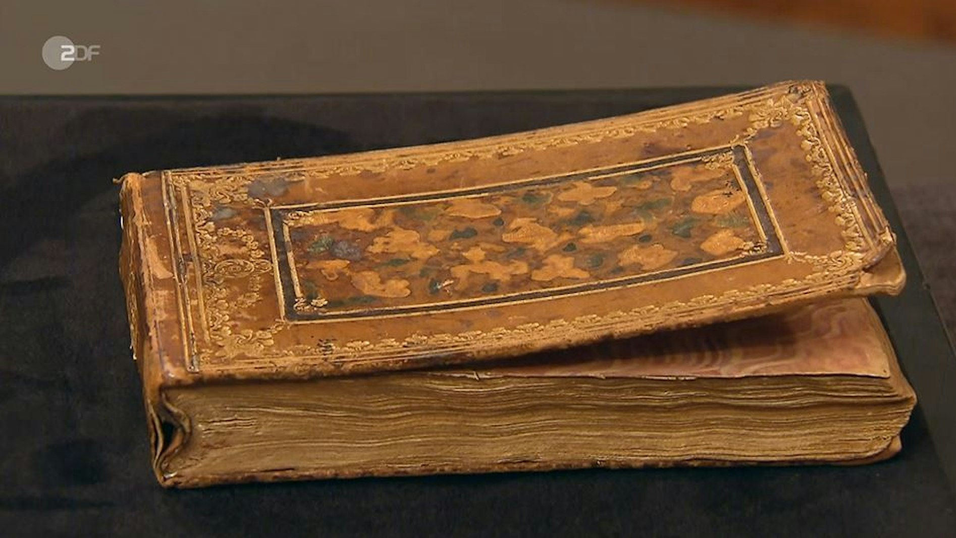 Das Poesiebuch von 1791 war in einem erstaunlich guten Zustand.