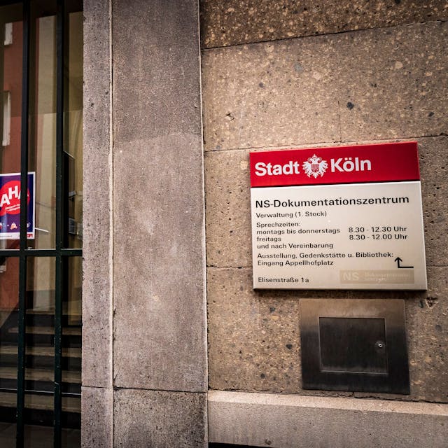 Außenansicht des NS-Dokumentationszentrums der Stadt Köln am Appellhofplatz in der Kölner Innenstadt.