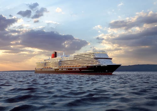 Das Schiff „Queen Anne“ von Cunard Line.
