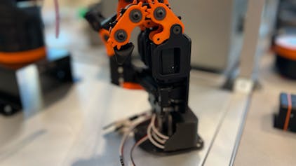 Eine Roboter-Hand der Firma Igus. 