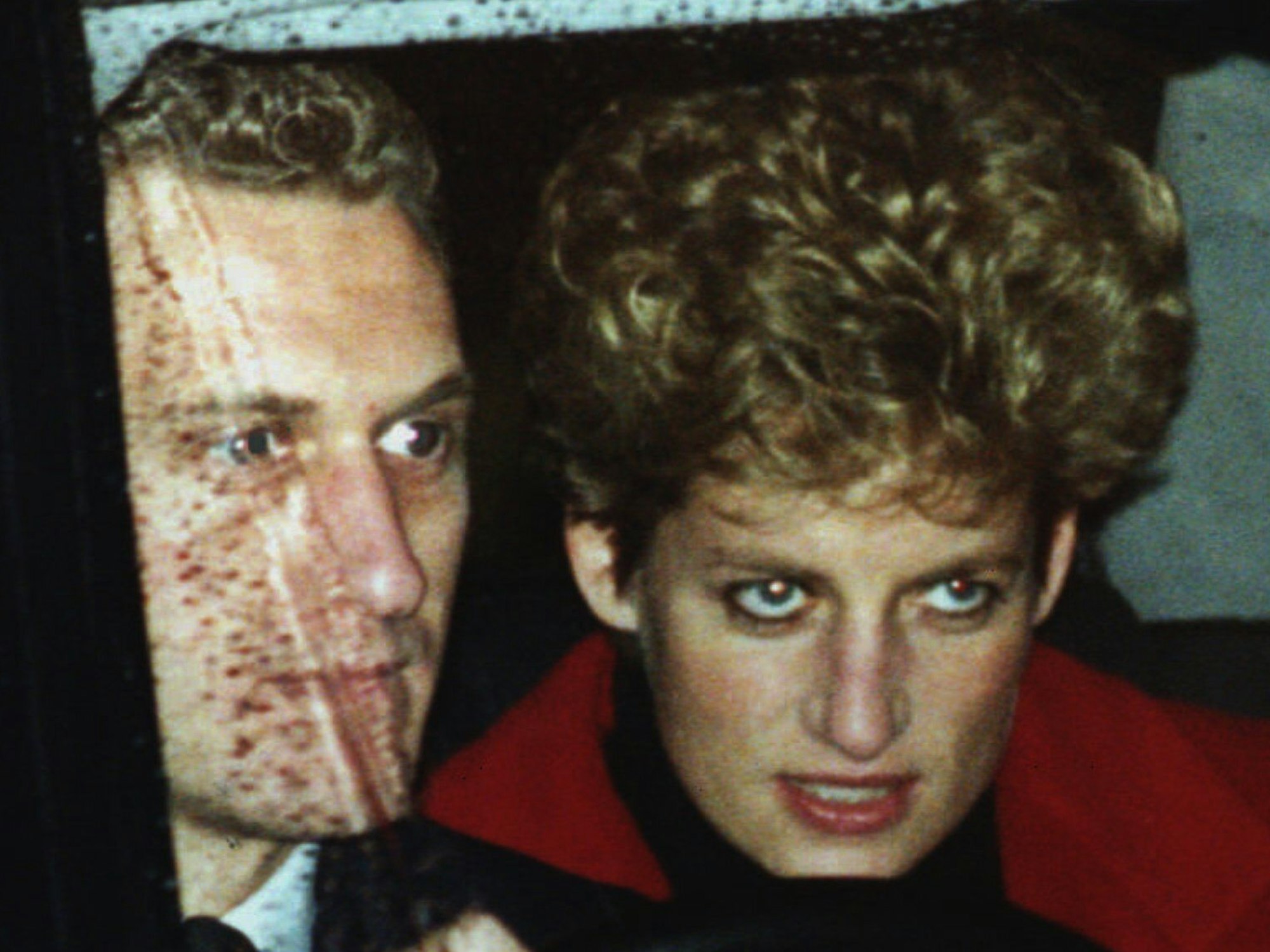 Das undatierte Foto zeigt Lady Diana, die Prinzessin von Wales, mit ihrem Chaffeur Steve Davis.