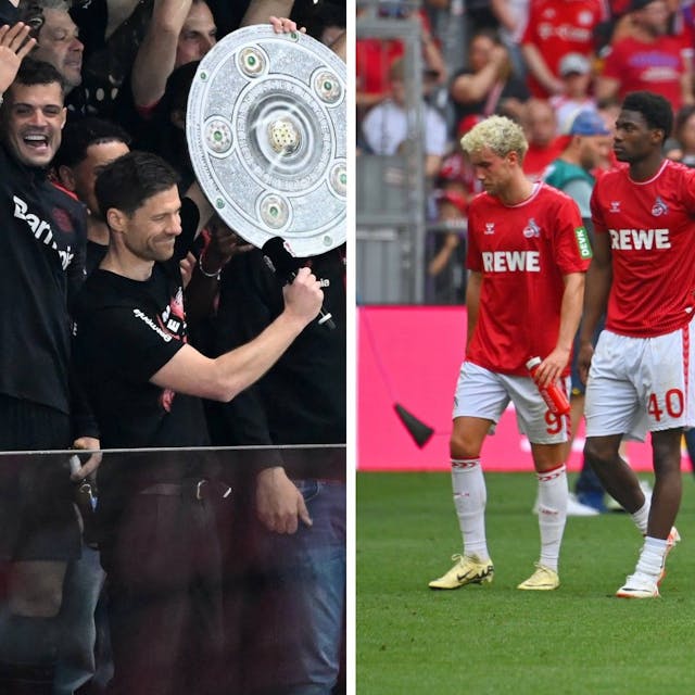 Während Bayer 04 mit Meistertrainer Xabi Alonso den Titel feiert, muss der 1. FC Köln um den Klassenerhalt bangen. Sind in dieser Lage Glückwünsche angemessen?