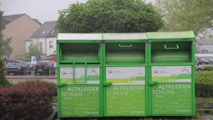 Altkleider-Container der RSAG.