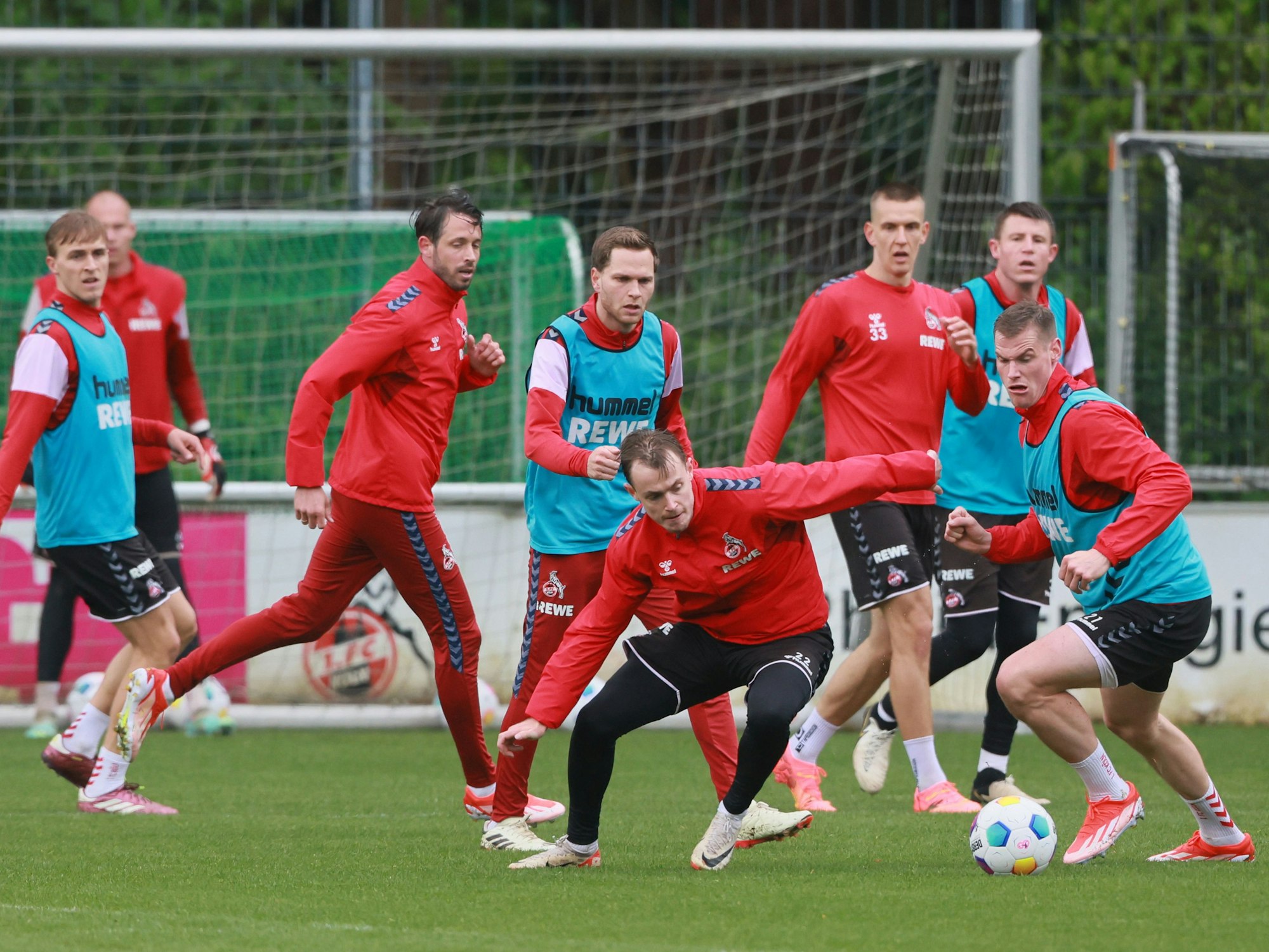 1. FC Köln, Training, vorne von links: Jakob Christensen, Steffen Tigges (1. FC Köln)
