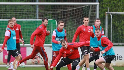 1. FC Köln, Training, vorne von links: Jakob Christensen, Steffen Tigges&nbsp;