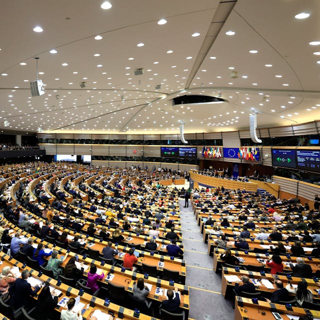 Brüssel: Mitglieder des Europäischen Parlaments nehmen an einer Reihe von Abstimmungen teil.
