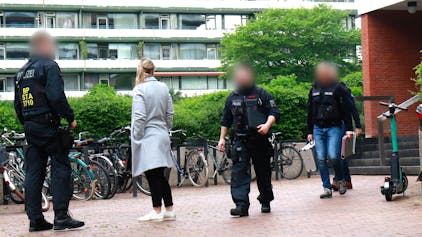 Aktion gegen Schleuser in Köln-Rodenkirchen.

