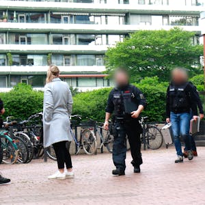 Aktion gegen Schleuser in Köln-Rodenkirchen.
