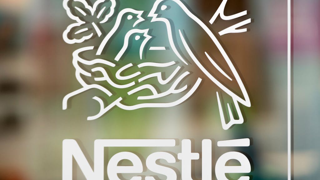 Das Logo von Nestlé.