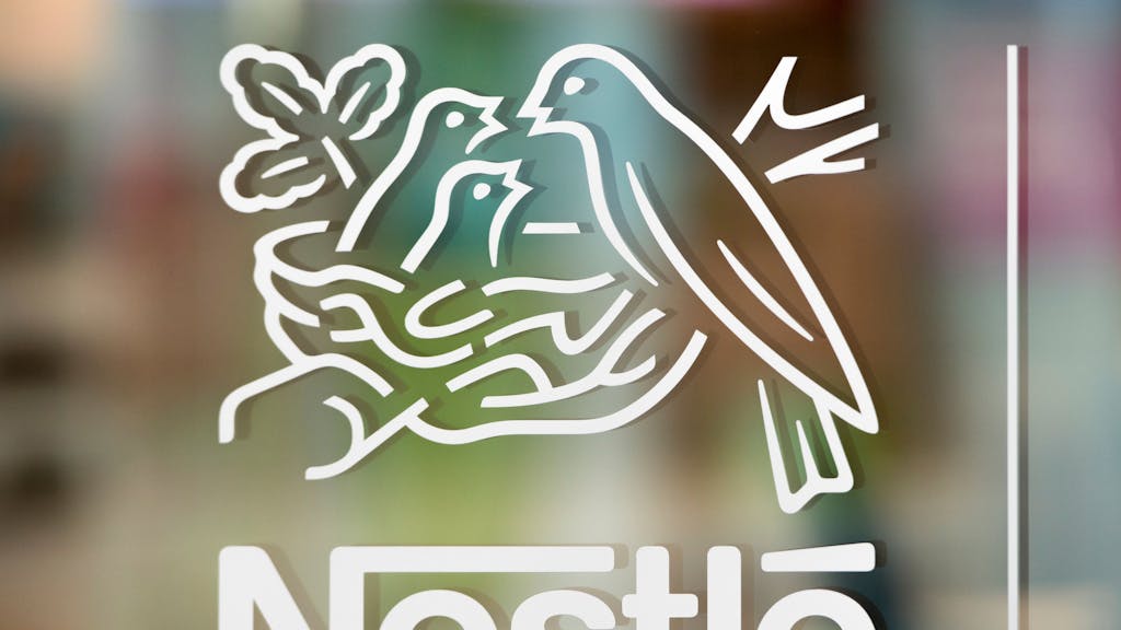 Das Logo von Nestlé.
