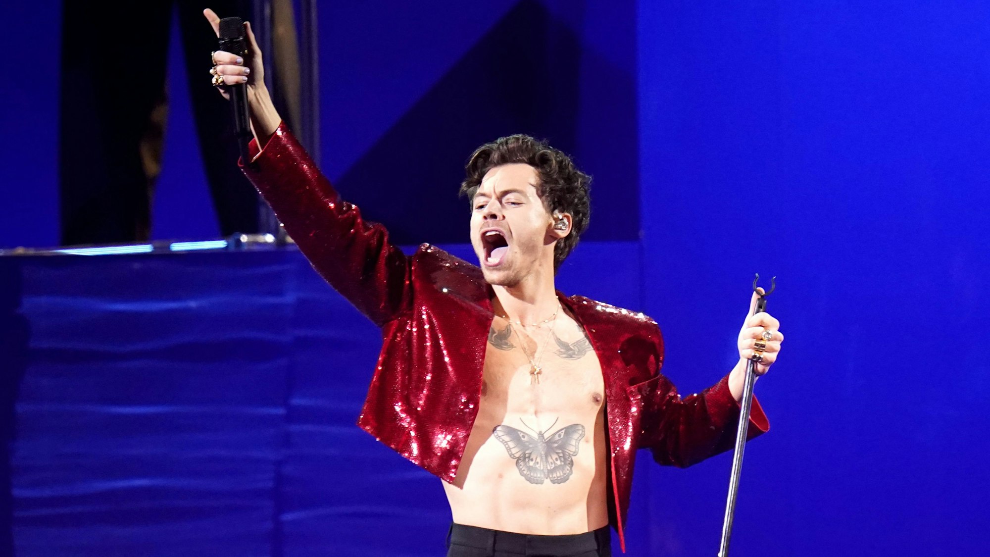 Auch ein Konzert von Harry Styles in Köln nutzten Betrüger. Das Foto zeigt den  Sänger bei den Brit Awards 2023 in London.