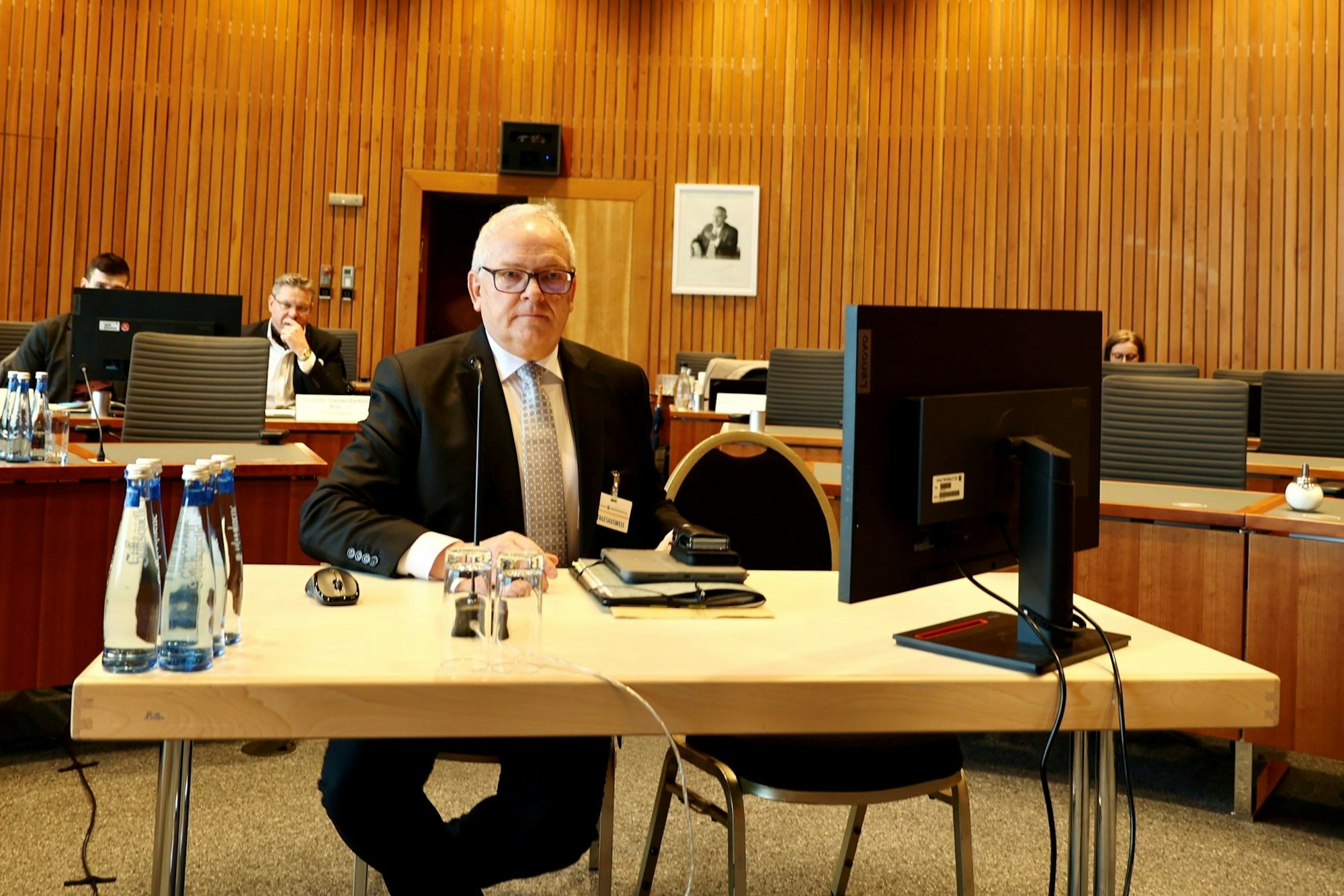 Johannes Hermanns, Polizeipräsident, vor dem Untersuchungsausschuss