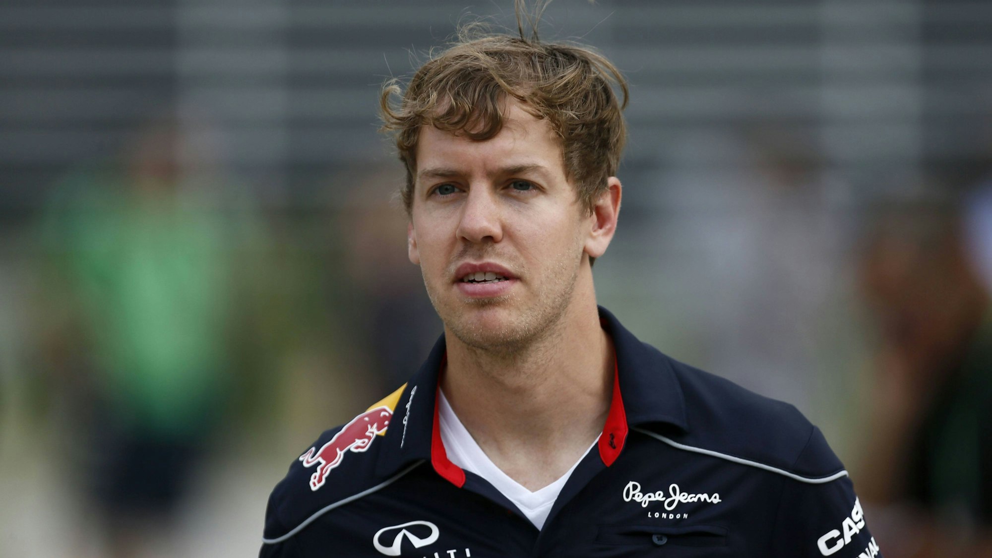 Sebastian Vettel am Rande des Großen Preises von Bahrain 2013.