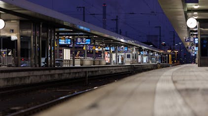 Bahnsteige am Hauptbahnhof in Nürnberg.