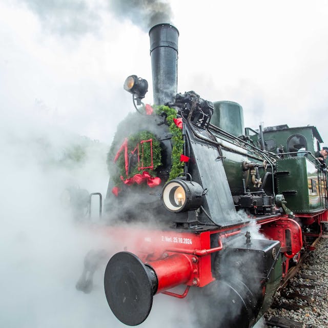 Die Lokomotive „Waldbröl“ an ihrem 110. Geburtstag.&nbsp;