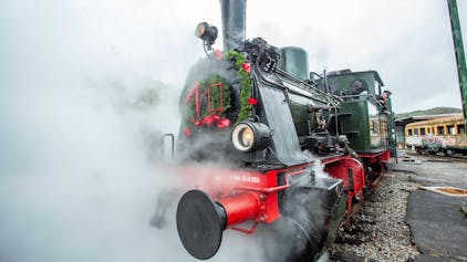 Die Lokomotive „Waldbröl“ an ihrem 110. Geburtstag.&nbsp;