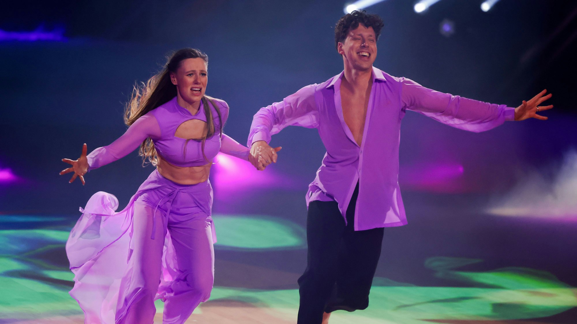 Ann-Kathrin Bendixen und Valentin Lusin tanzen bei „Let's Dance“.