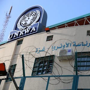 Gaza: Das Hauptquartier der United Nations Relief and Works Agency (UNRWA) im November 2021