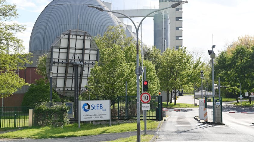 Das Großklärwerk der Stadtentwässerungsbetriebe (Steb) in Köln-Stammheim.
