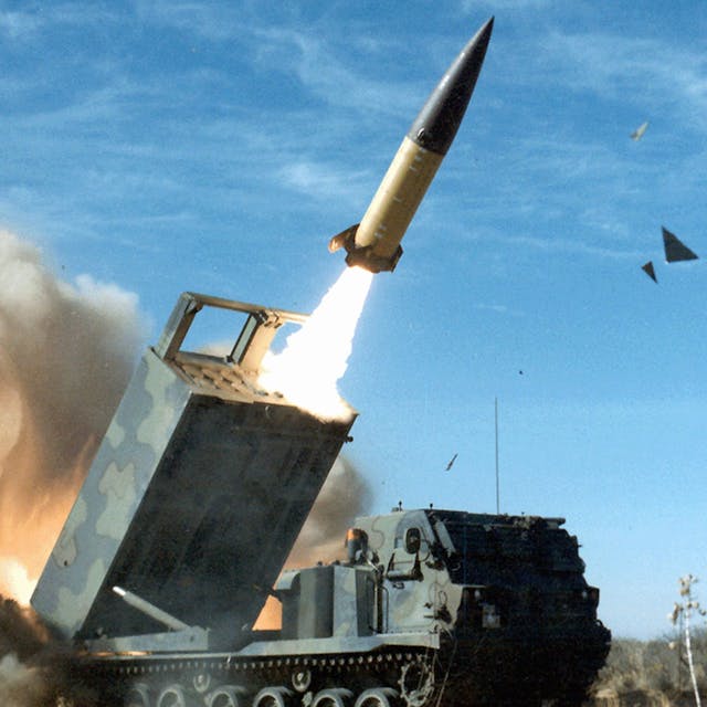 Eine ATACMS-Rakete wird bei einer Übung der US-Armee abgefeuert. Washington hat die Ukraine mit einer weitreichenden Variante des Raketensystem ausgestattet.