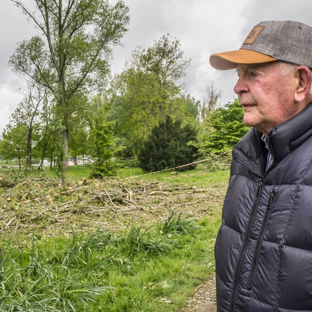 Heinz Brinkschulte sorgt sich um Pappeln und Hochwasserschutz. Foto: Ralf Krieger