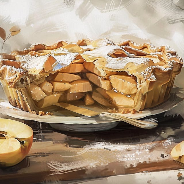 Illustration: Apfelkuchen
