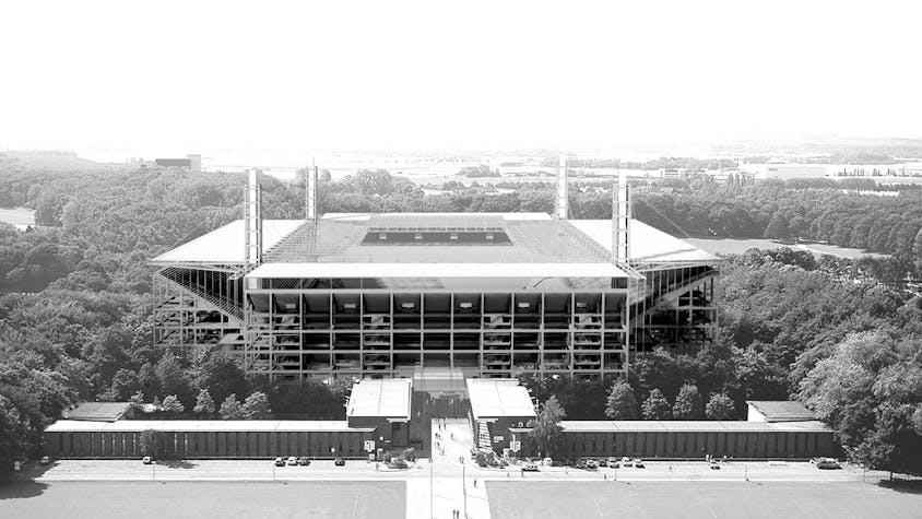 So hatten sich die Planer mal ein Rhein-Energie-Stadion mit 75.000 Plätzen vorgestellt.