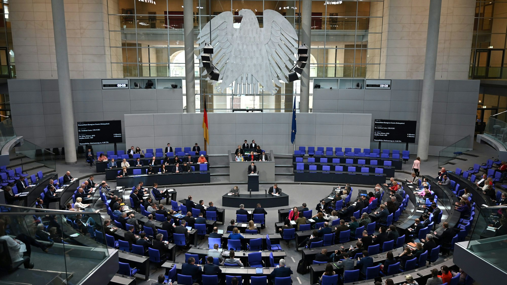 Eine Plenardebatte im Bundestag.