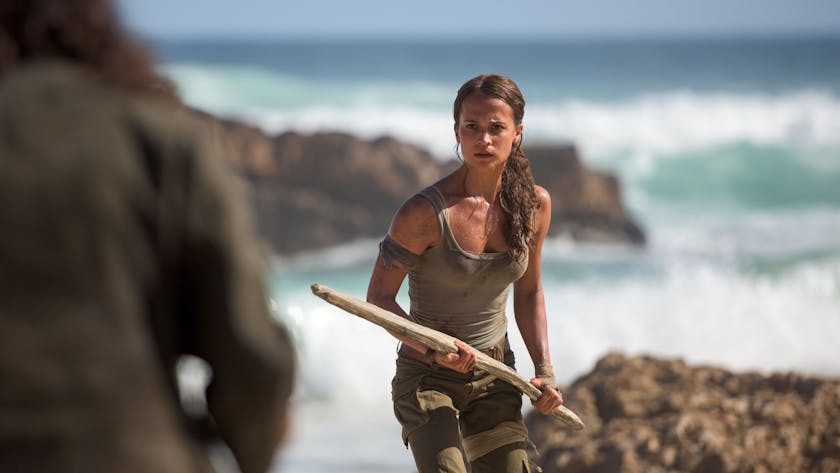 Schauspielerin Alicia Vikander spielt Lara Croft im Film „Tomb Raider“.