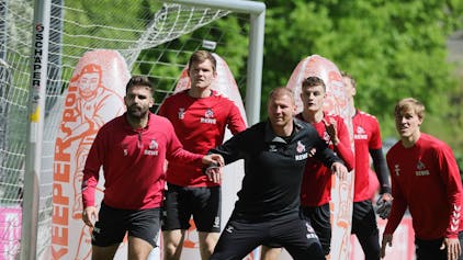 1. FC Köln, Training mit Hospitant Lukas Sinkiewicz.