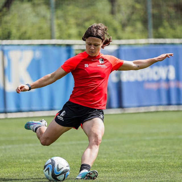 Die Fußballerin Ally Gudorf.