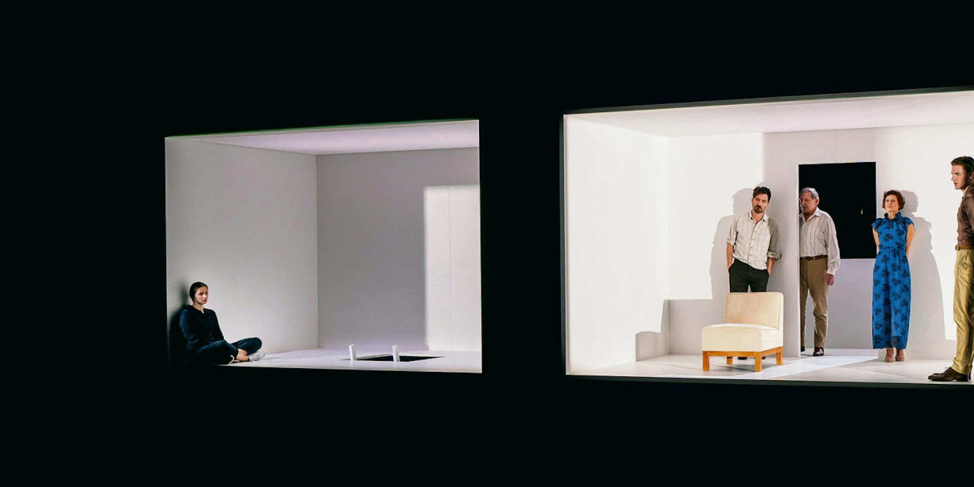 Räume wie Split-Screens im Kino – Szene aus Percevals Inszenierung