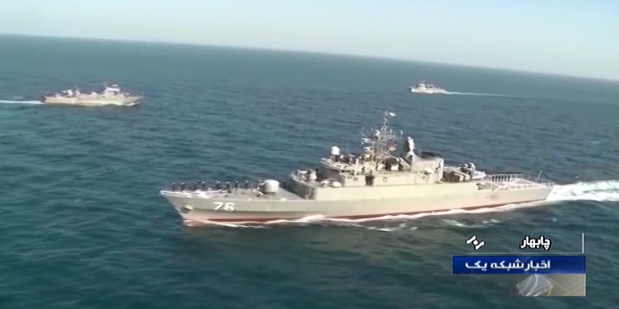 Iran Militär Übung Schiffe