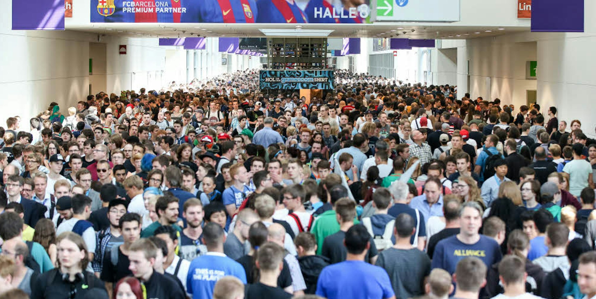 Tausende Gamescom-Besucher waren in Köln zu Gast (Archivbild)