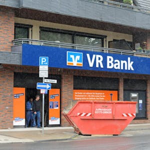 Die Leichlinger Filiale der VR-Bank am Stadtpark wird saniert.