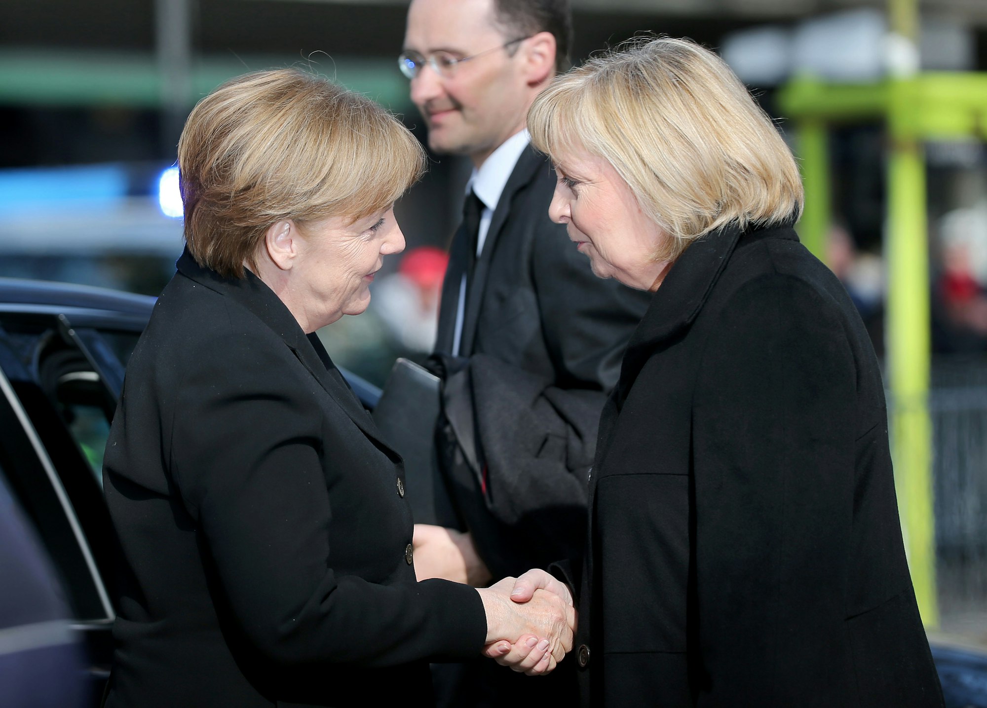 Merkel Kraft Westerwelle Trauerfeier