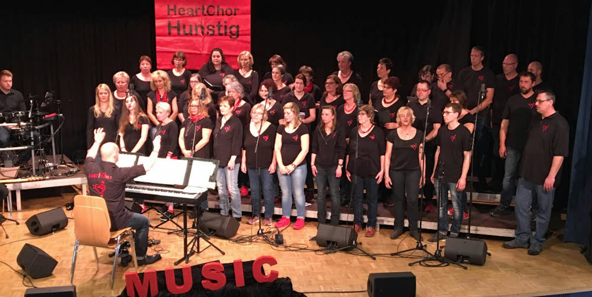 Ein breites Repertoire hat der Heart-Chor aus Hunstig und auch ein Motto: Musik kommt von Herzen.