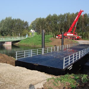 Pontonbrücke Provisorium 2004