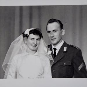 Die Hochzeit der Dahlkes fand 1960 in Schleswig-Holstein statt.
