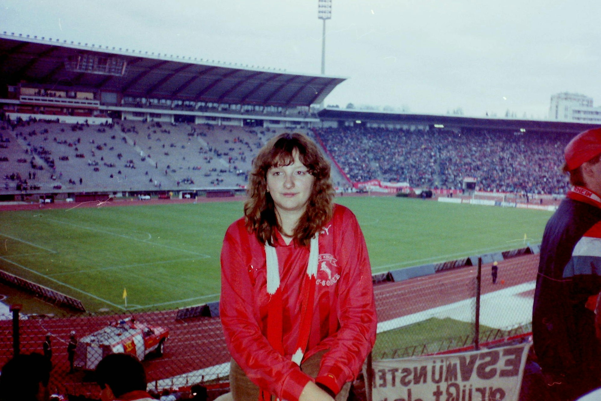Belgrad - Silvia Krüger im Stadion