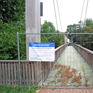 Die Henley-Holzbrücke ist seit 2019 gesperrt.