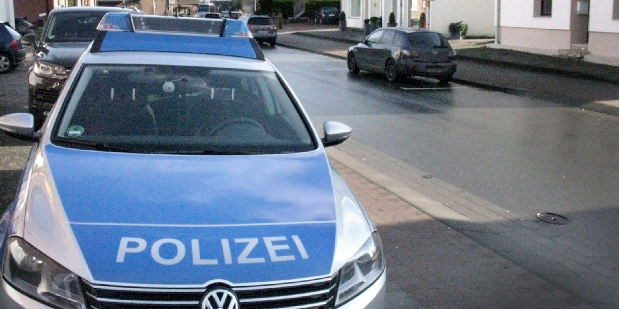 Ein Polizeiwagen am Straßenrand (Symbolbild)