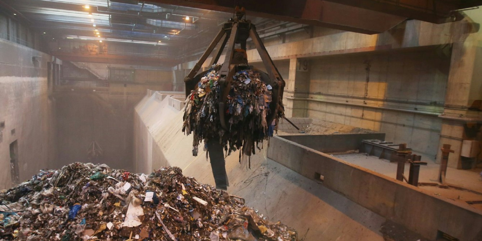 Ein Blick in die Müllverbrennungsanlage in Köln-Niehl.