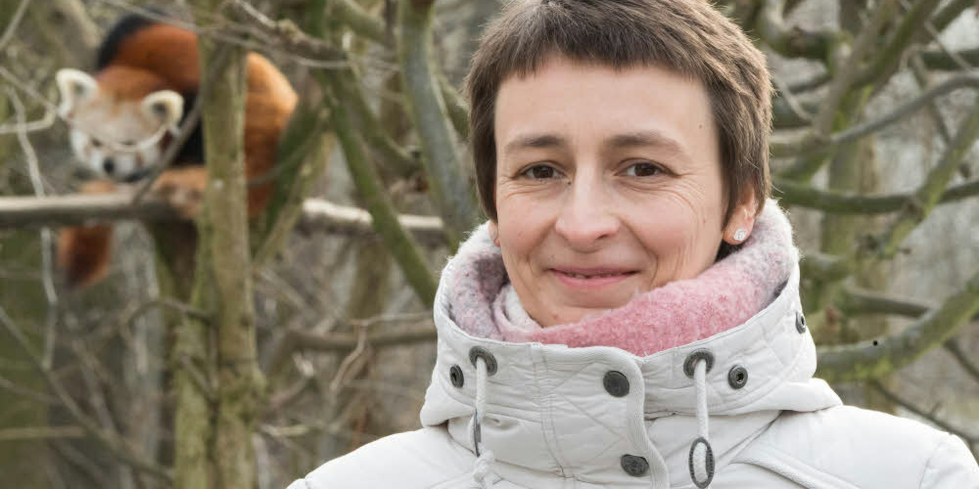 Corinna Löffler hat eine Patenschaft für Katzenbären im Berliner Tierpark übernommen.
