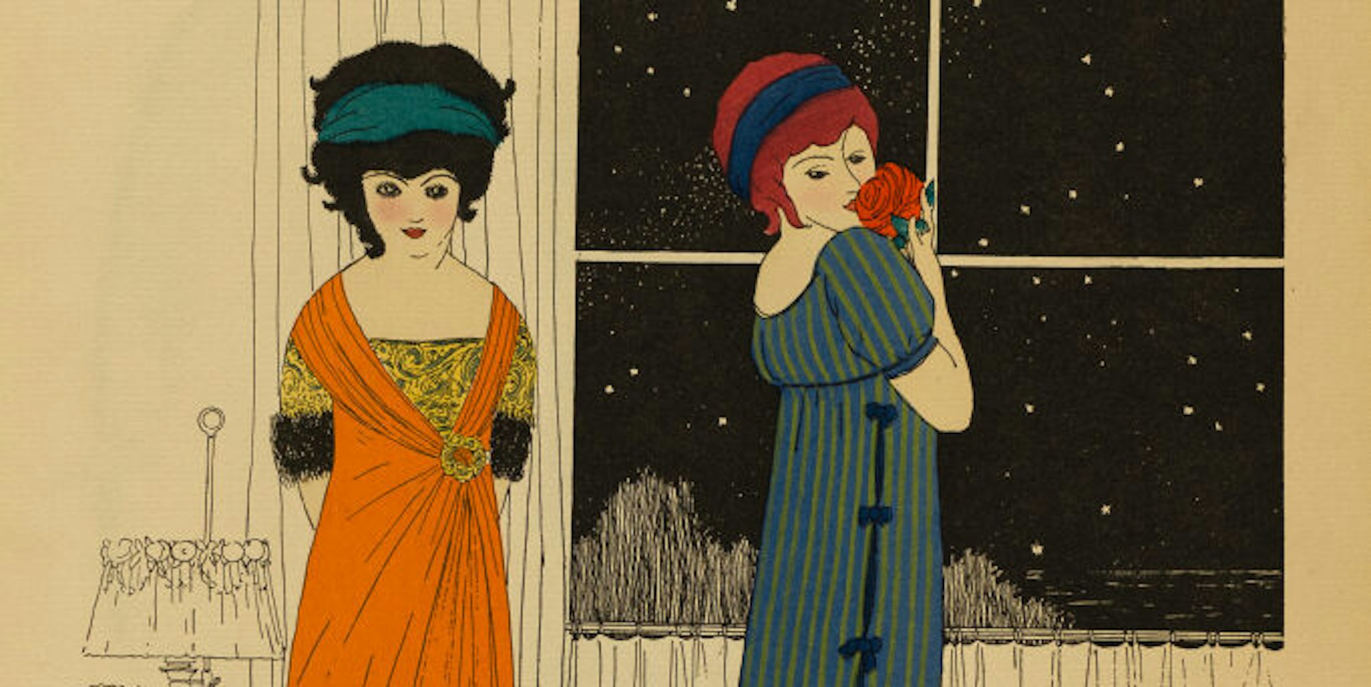 Modeillustration von Paul Iribe aus dem Jahr 1908